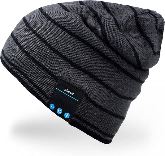 Stay Warm and Stylish with Our Bluetooth Beanie Hat - Perfect for Music Lovers and Outdoor Enthusiasts!